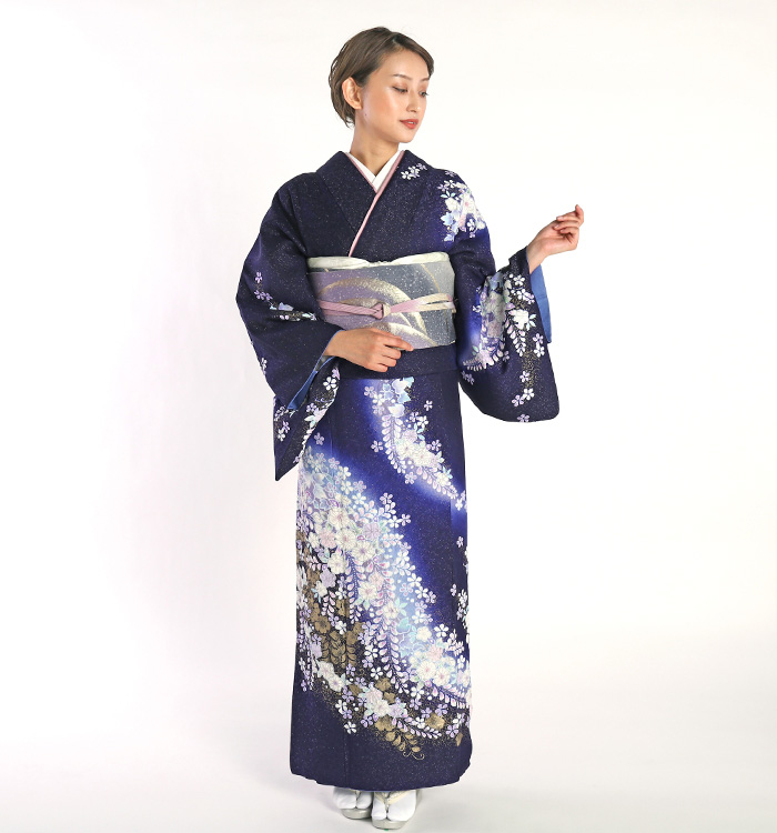 桐屋辻が花 訪問着 No.AA-1618-Lサイズのレンタル｜きもの365