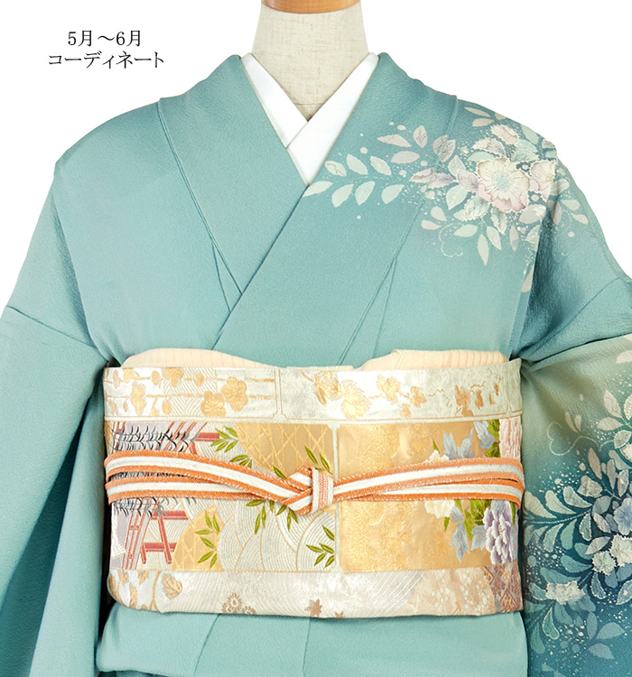 辻が花 一つ紋 単衣訪問着 No.AC-4766-Sサイズのレンタル｜きもの365