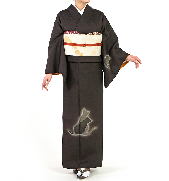 紬 本手絞り作家 訪問着 No.AD-0614-Mサイズの通販｜きもの365