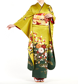 黄色で人気の振袖(成人式) 通販｜格安の着物販売・購入サイト【きもの