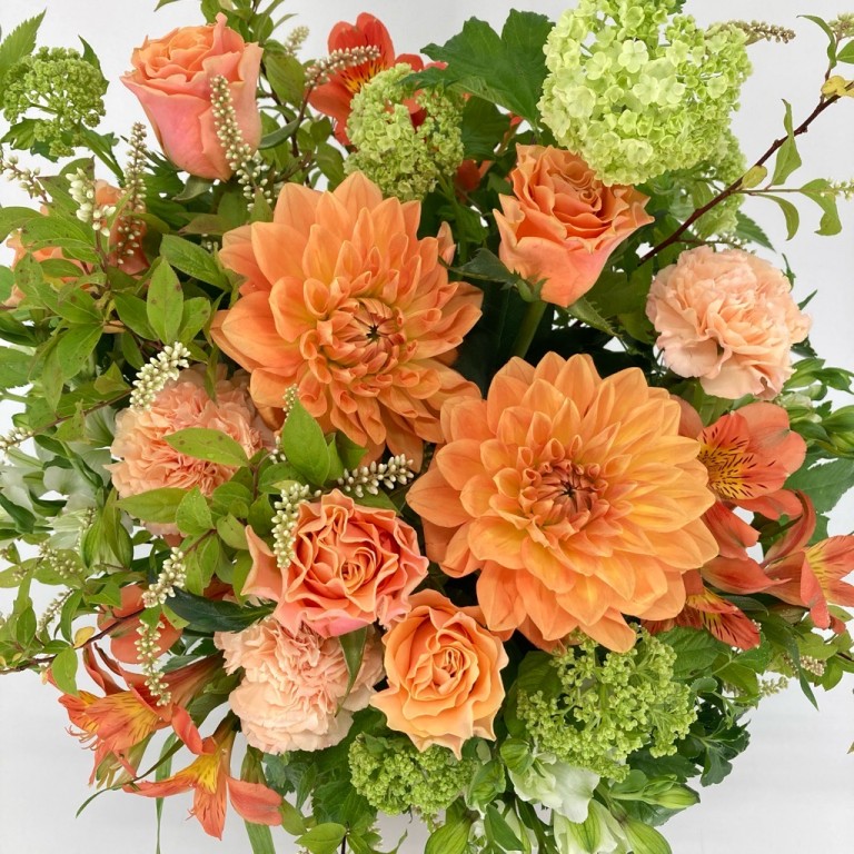オレンジ系おまかせアレンジメント O-15（カラー：オレンジ）｜ ｜with