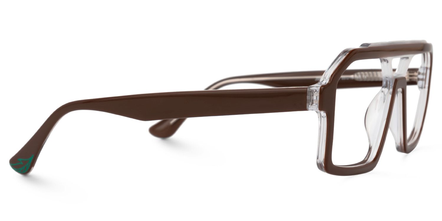 Samira Aviator Chocolate Glasses | Zeelool Glasses