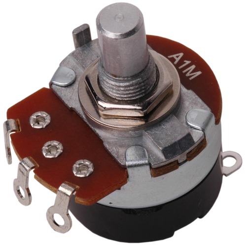 Alpha 24MM 1M Audio Taper Pot with Switch | TubeDepot.com
