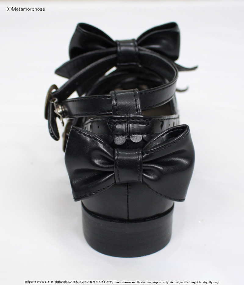 トリプルリボンクロスストラップシューズ - 靴 | メタモルフォーゼ