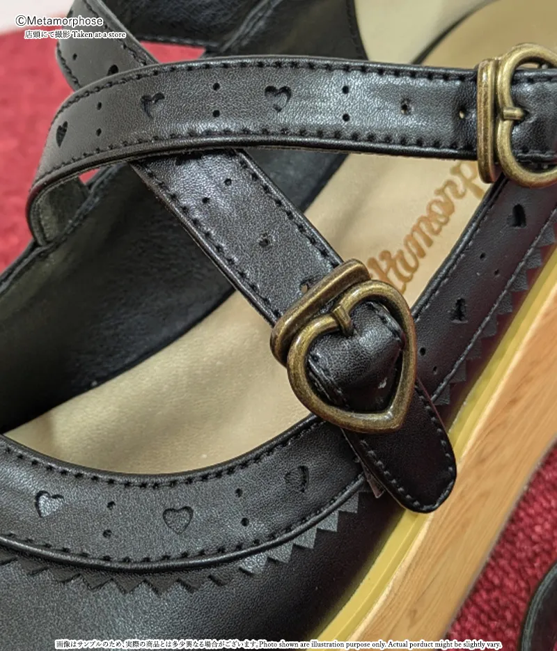 木底風リボンシューズ | metamorphose temps de fille - gothic