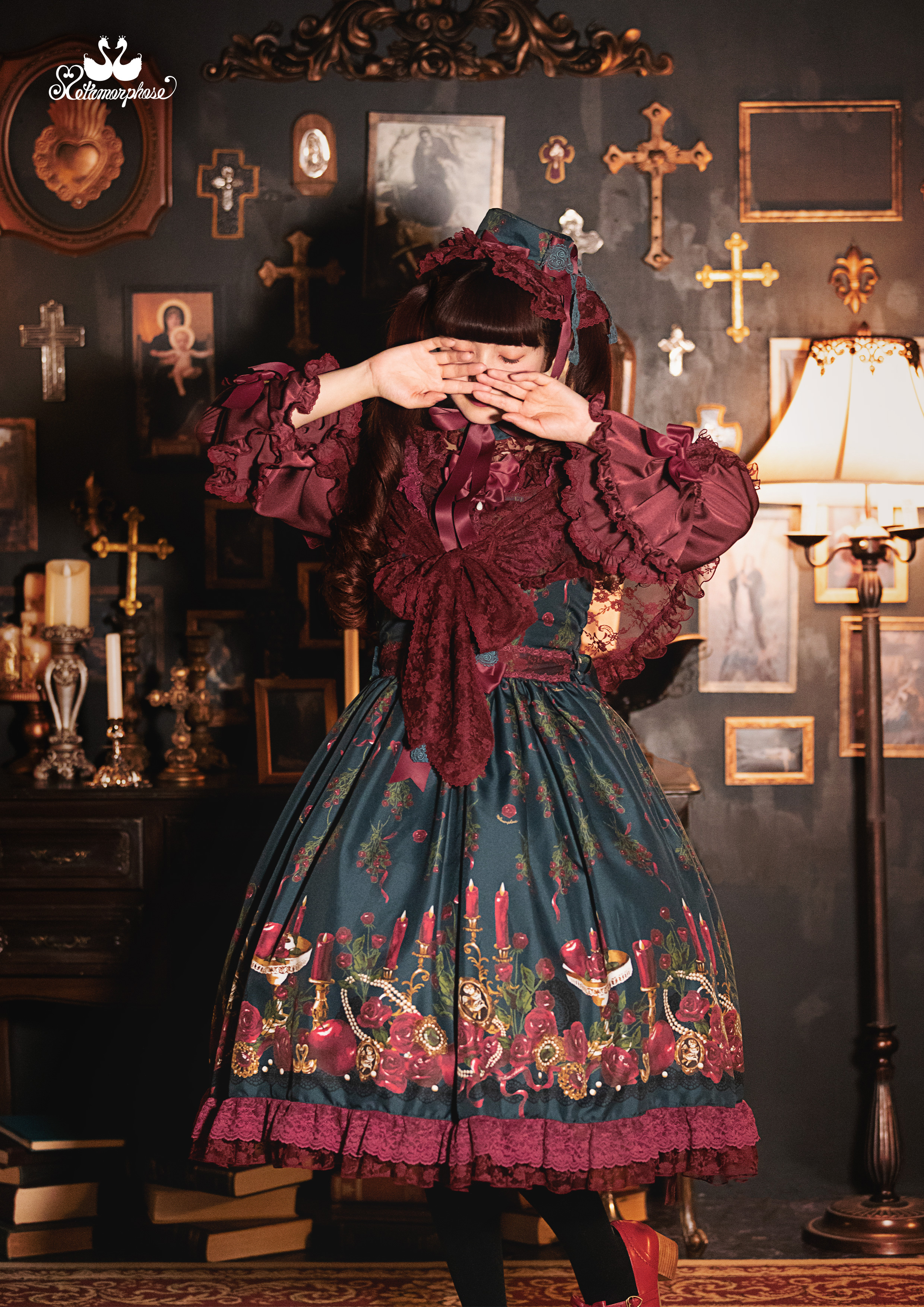 No.770 Rosy Gem～魅惑のりんご～ジャンパースカート＆チョーカー