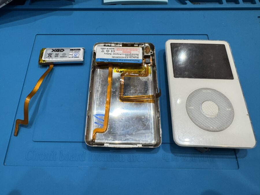 iPodclassic （アイポッドクラシック）のバッテリー交換は、データ