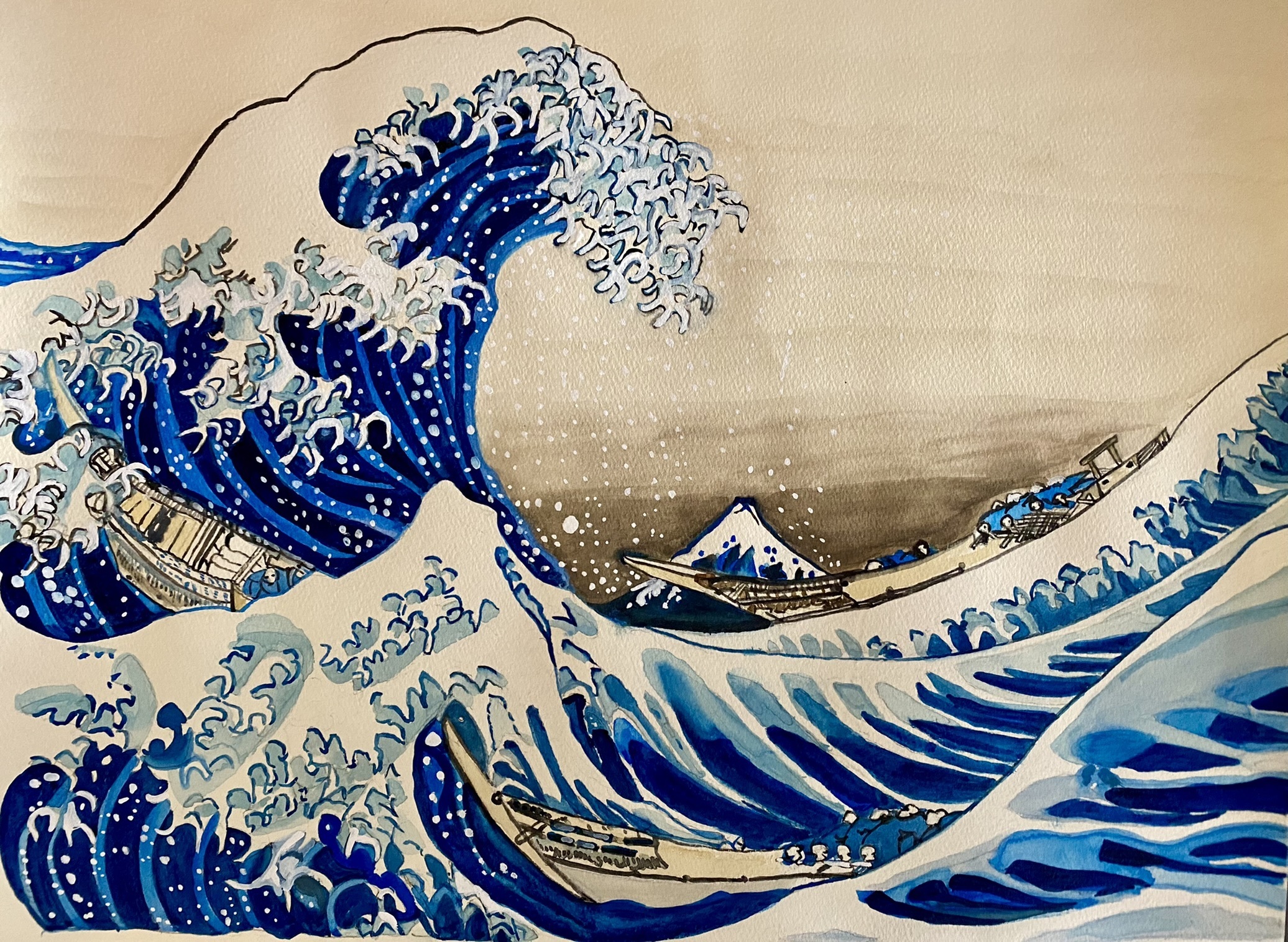 完売品・新品】大阪万博 ミャクミャク 箔名画 北斎 ガラストレー 凱風