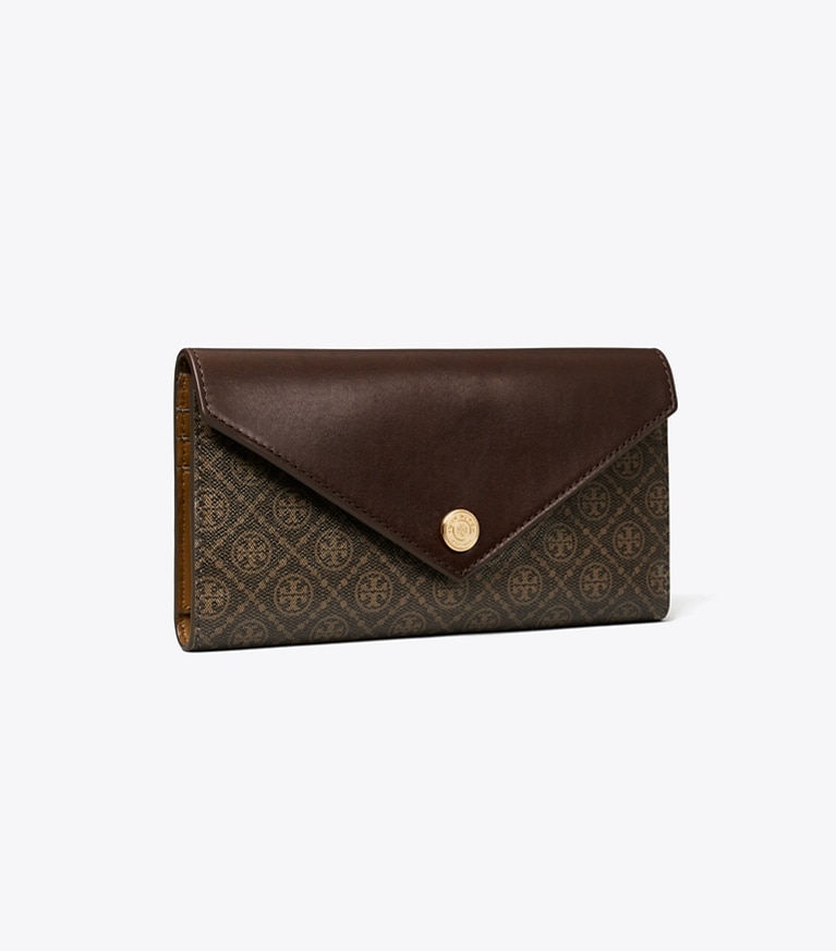 T Monogram Coated Canvas Envelope Wallet: Women's Designer Wallets