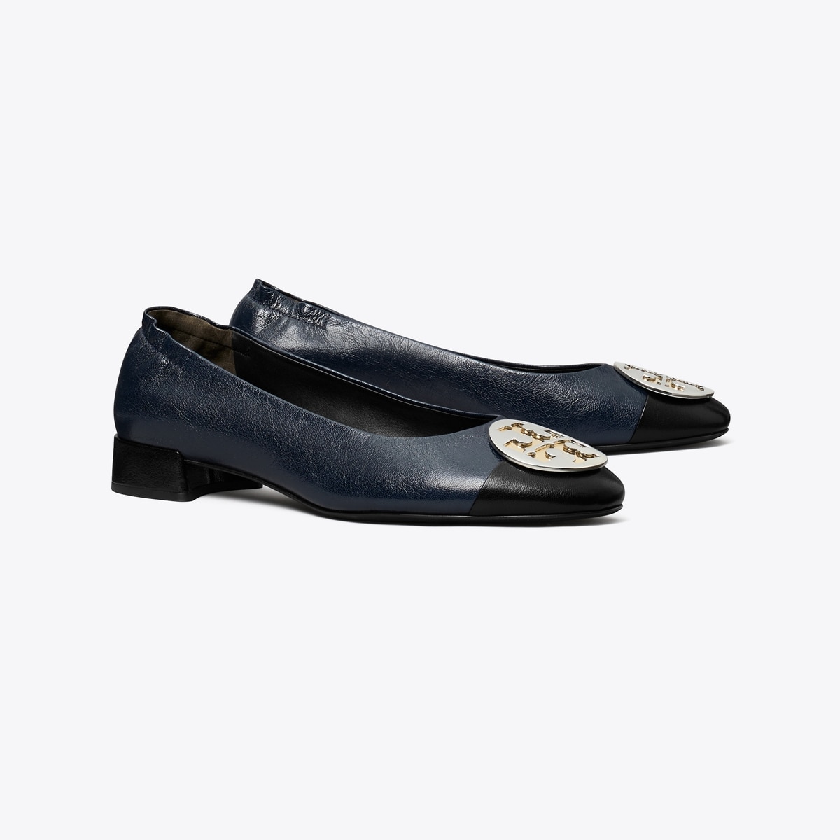 Claire Cap-Toe Heel, Wide: Women's Designer Flats | Tory Burch
