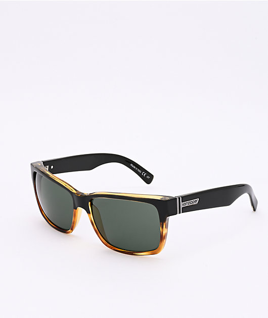 VONZIPPER Elmore Hardline Black Tortoise & Vintage Grey Sunglasses