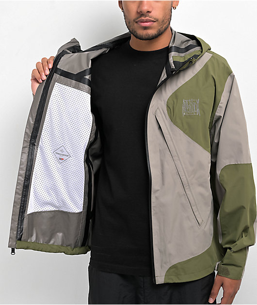 Volcom x Dustbox Feel Too Good Gore-Tex Green Windbreaker Jacket