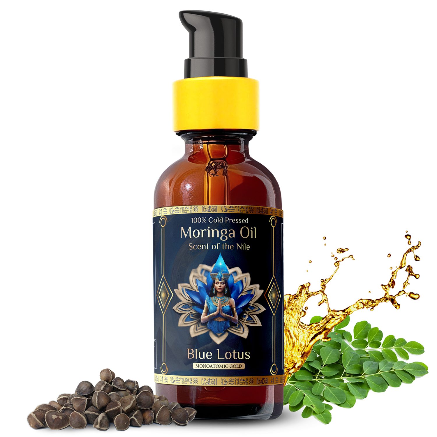 Blue Lotus Flower – Moringa Oil with Scent