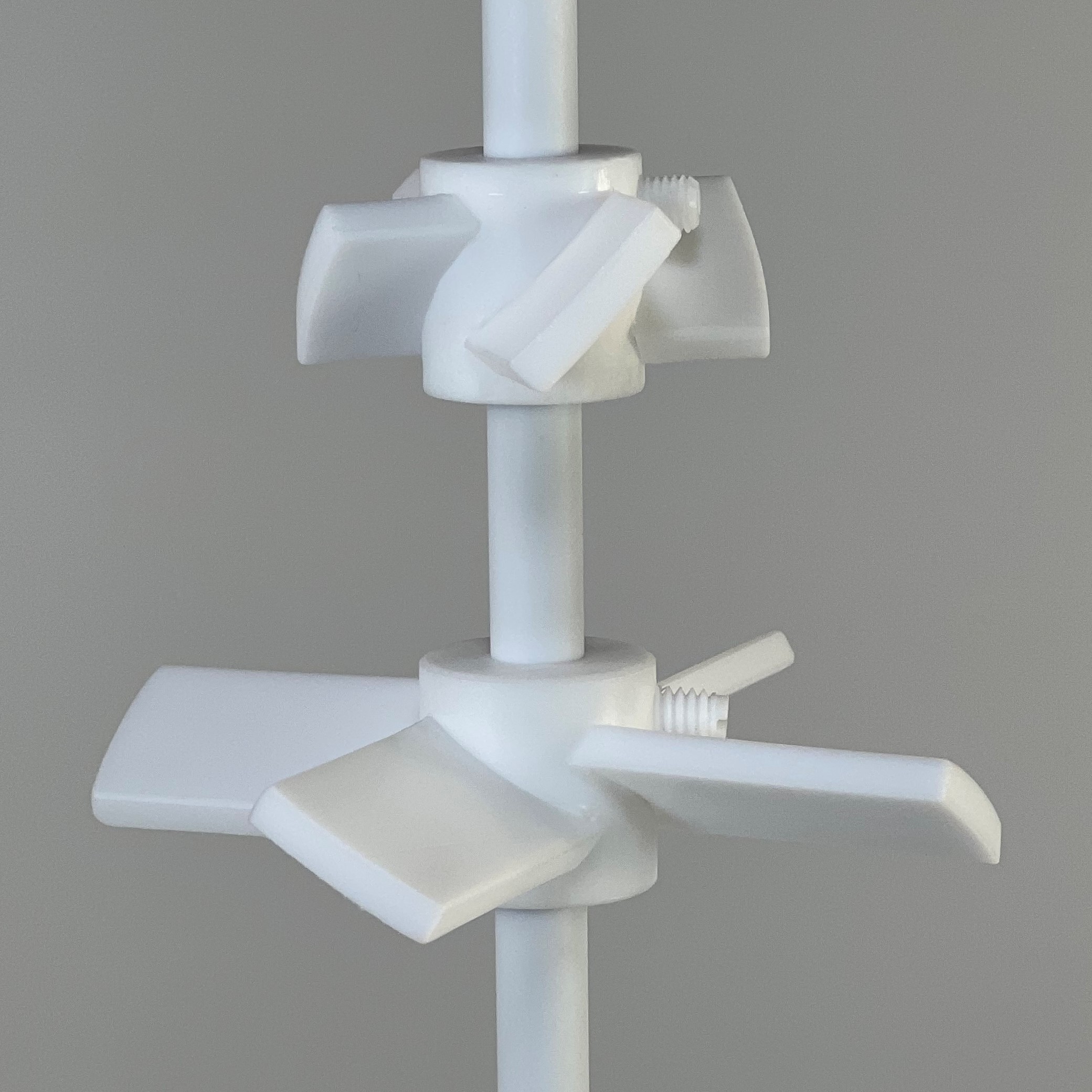 Axial Flow PTFE Agitator, Four Blade, 8mm - Scientific Machine