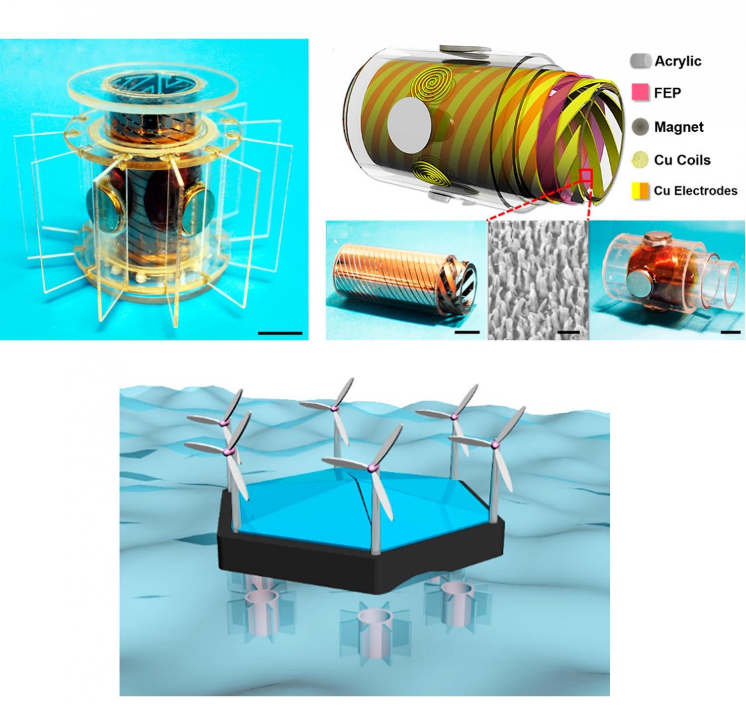 Hybrid nanogenerator harvests hard-to-reach ocean energy