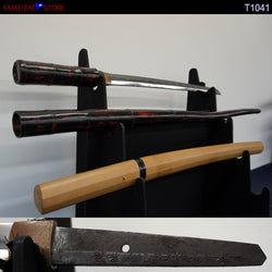 T1041 Wakizashi Sword KANEMORI in Shikomi-Zue Cane w/ NBTHK