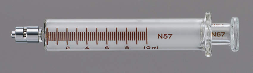 トップ 硝子注射筒 ロック先 10ml 1入｜総合的理化学機器商社