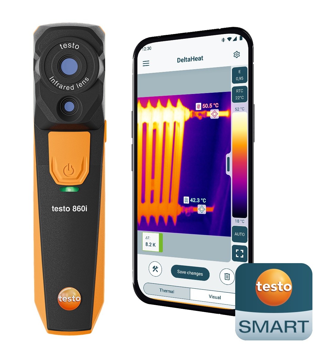 testo 860i 赤外線ｻｰﾓｸﾞﾗﾌｨ ｾｯﾄ 0563 0860｜総合的理化学機器商社 株式