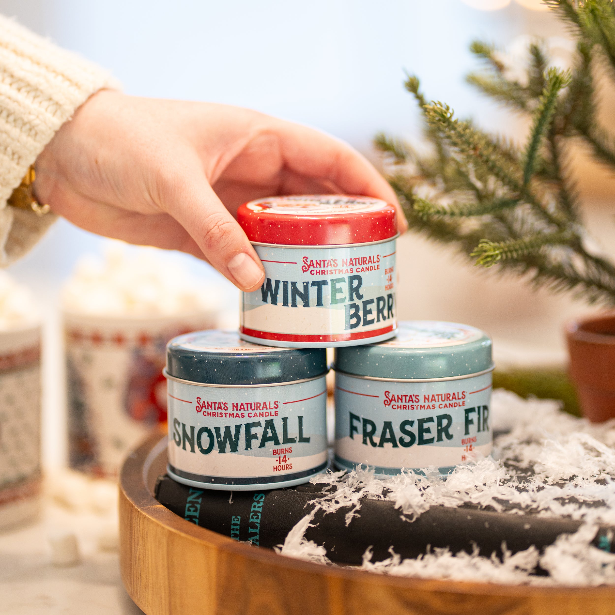 Mini Christmas Candle Sampler Trio – Santa's Naturals