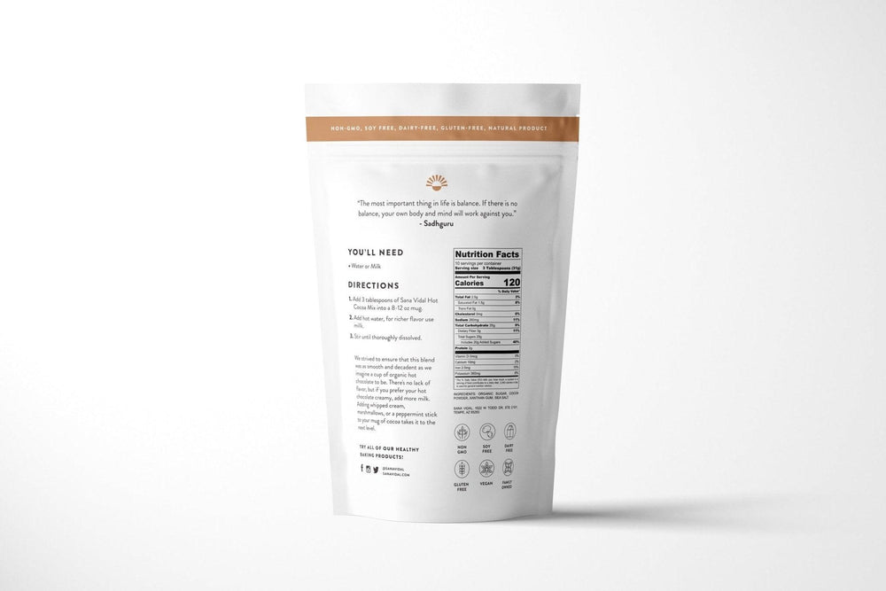 Fair Trade Hot Cocoa Mix (Gluten-Free, Dairy Free, Vegan)