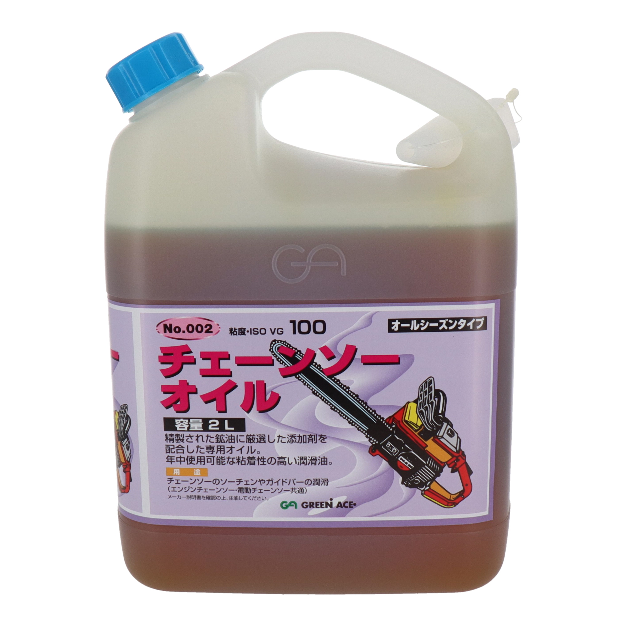 002 防錆・潤滑剤 液体タイプ チェーンソーオイル 2L｜株式会社 三共