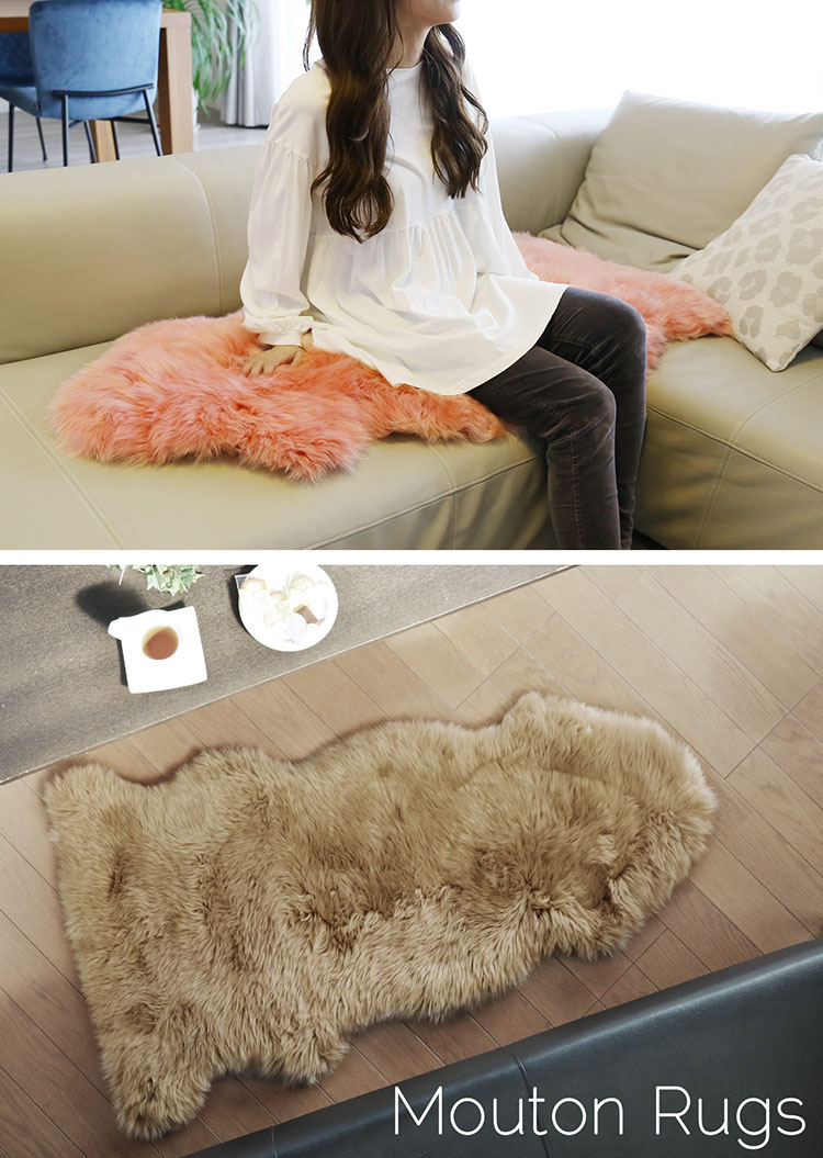 ムートンラグ 200x200cm 【公式通販】