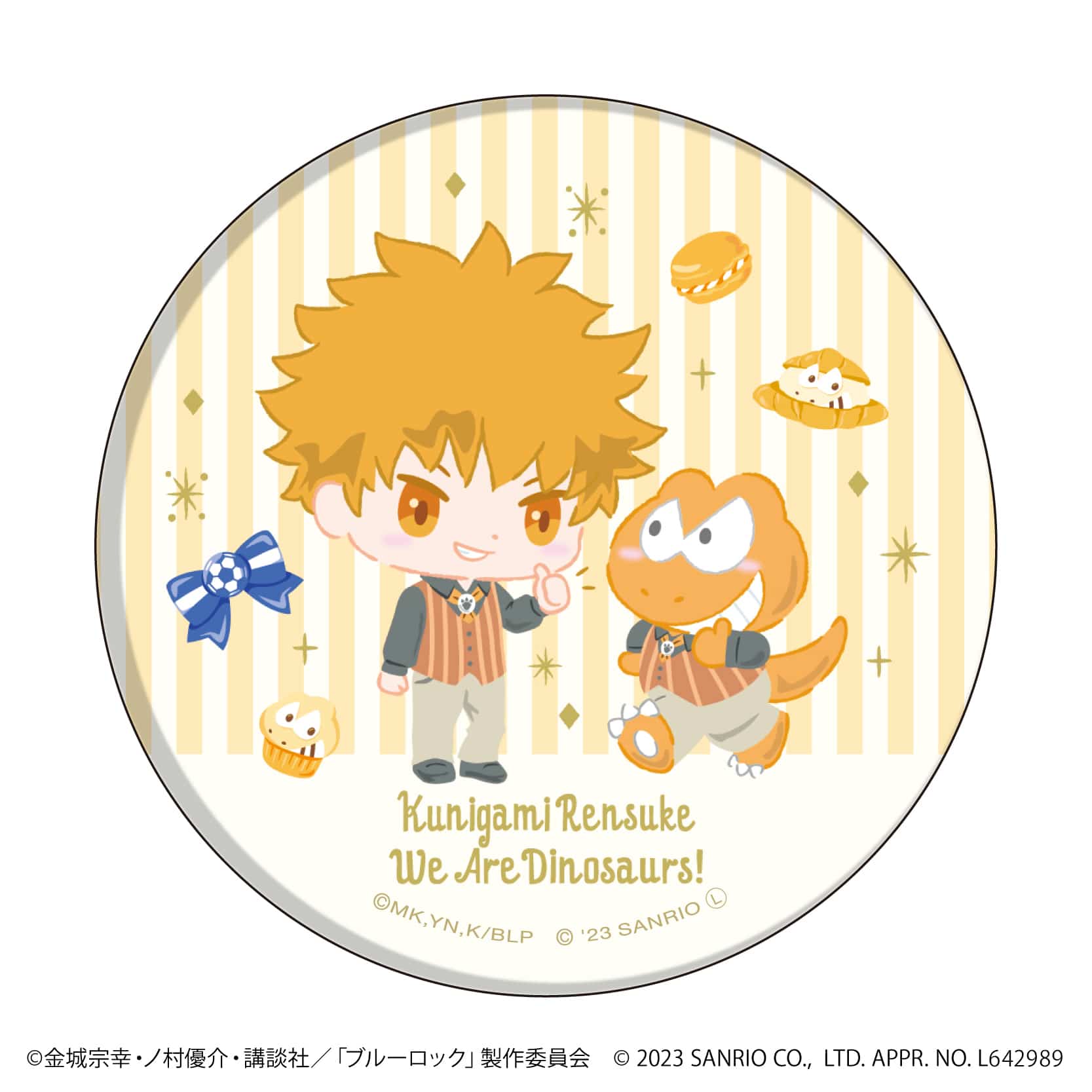 TVアニメ『ブルーロック』×サンリオキャラクターズ｜缶バッジ「TV