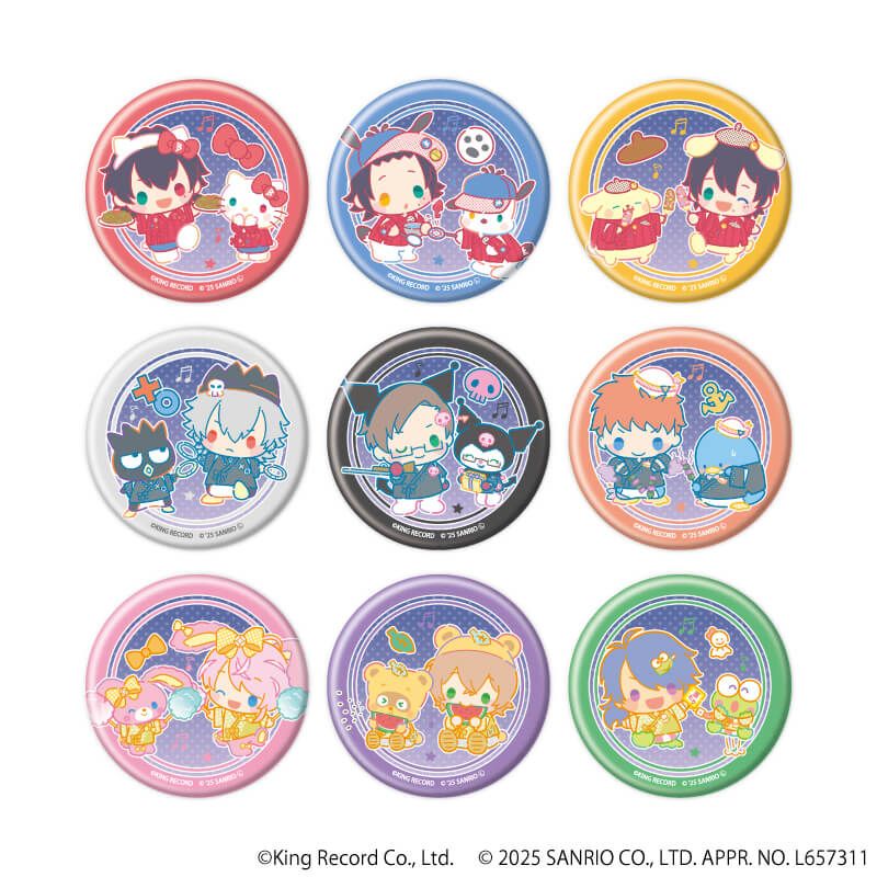 ヒプノシスマイク SANRIO NAKAYOKU EDIT｜マット加工缶バッジ