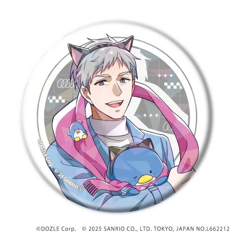 ドズル社×はぴだんぶい｜ホログラム缶バッジ(57mm)「ドズル社×はぴだん