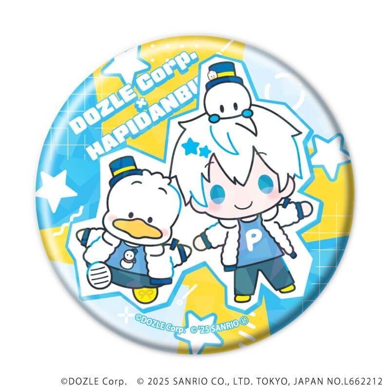 ドズル社×はぴだんぶい｜ホログラム缶バッジ(57mm)「ドズル社×はぴだん