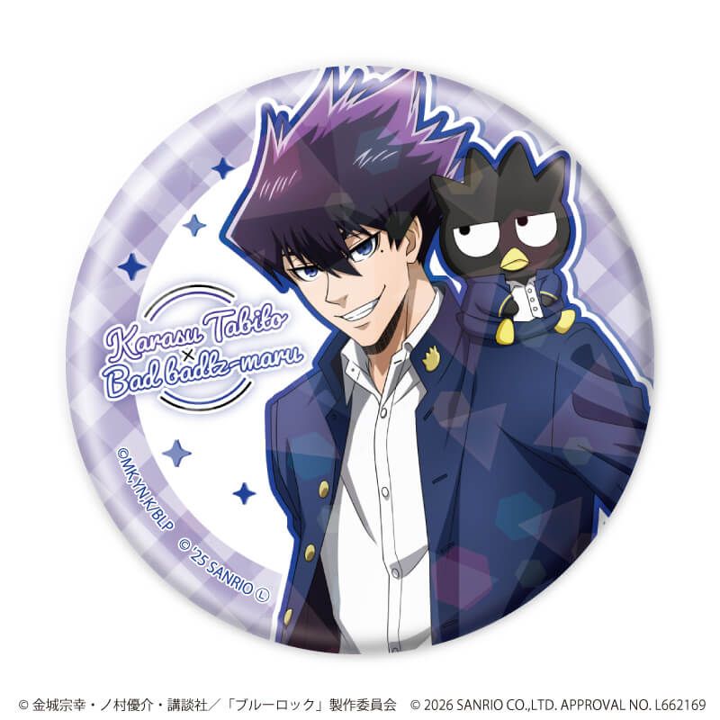 TVアニメ『ブルーロック』×サンリオキャラクターズ｜ホログラム缶