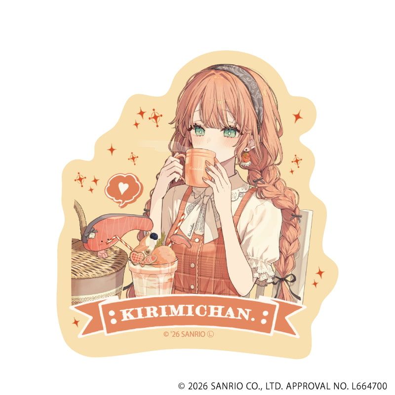赤倉×サンリオキャラクターズ｜ダイカットスマホステッカー「赤倉