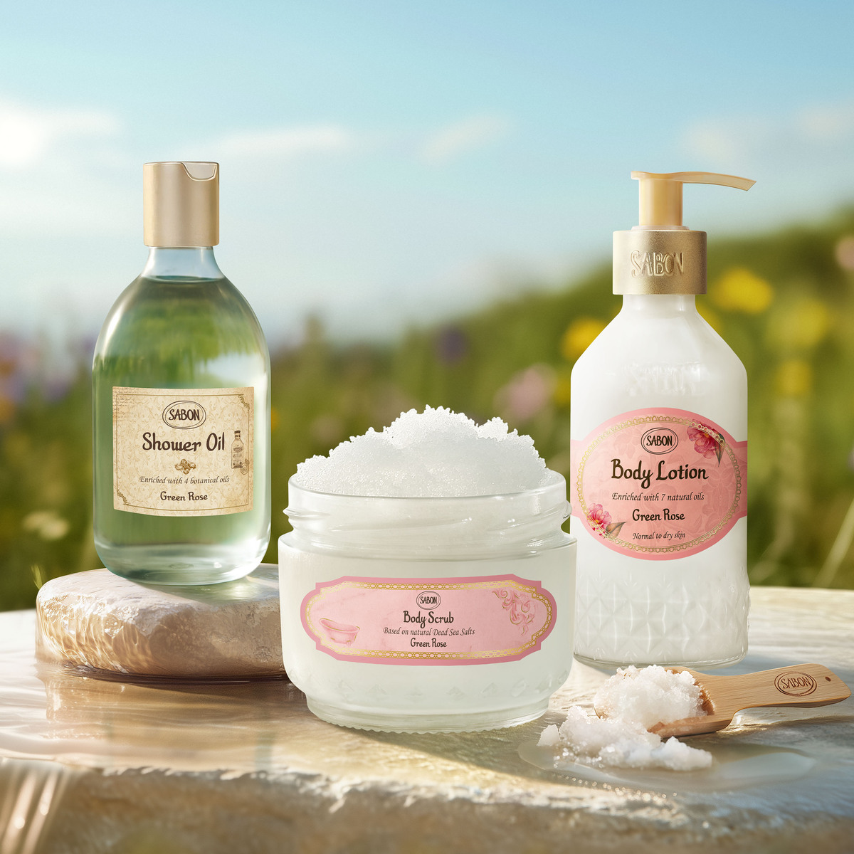ボディリチュアルキット (グリーン・ローズ)』 | SABON (サボン)