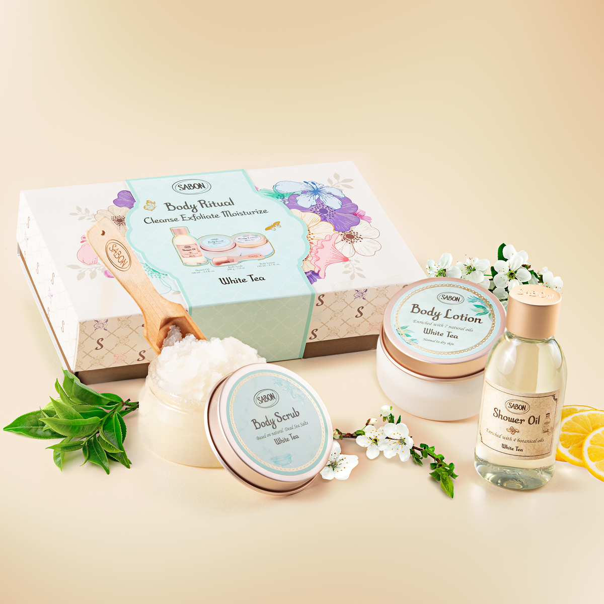 ボディリチュアルキット (ホワイトティー)』 | SABON (サボン)