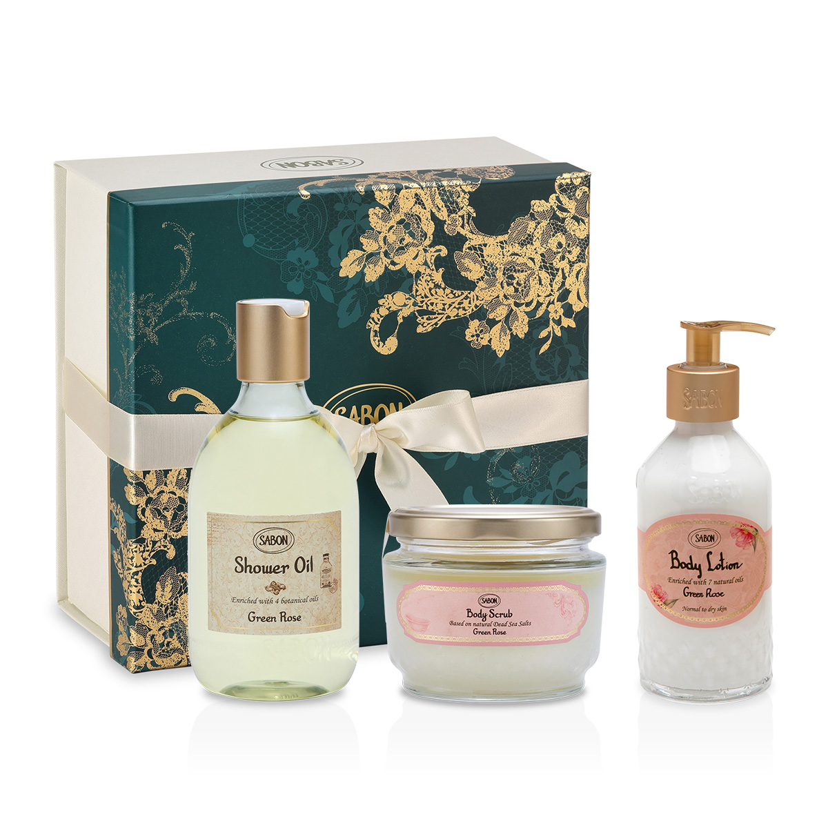 3STEP ボディケアキット (グリーン・ローズ)』 | SABON (サボン)