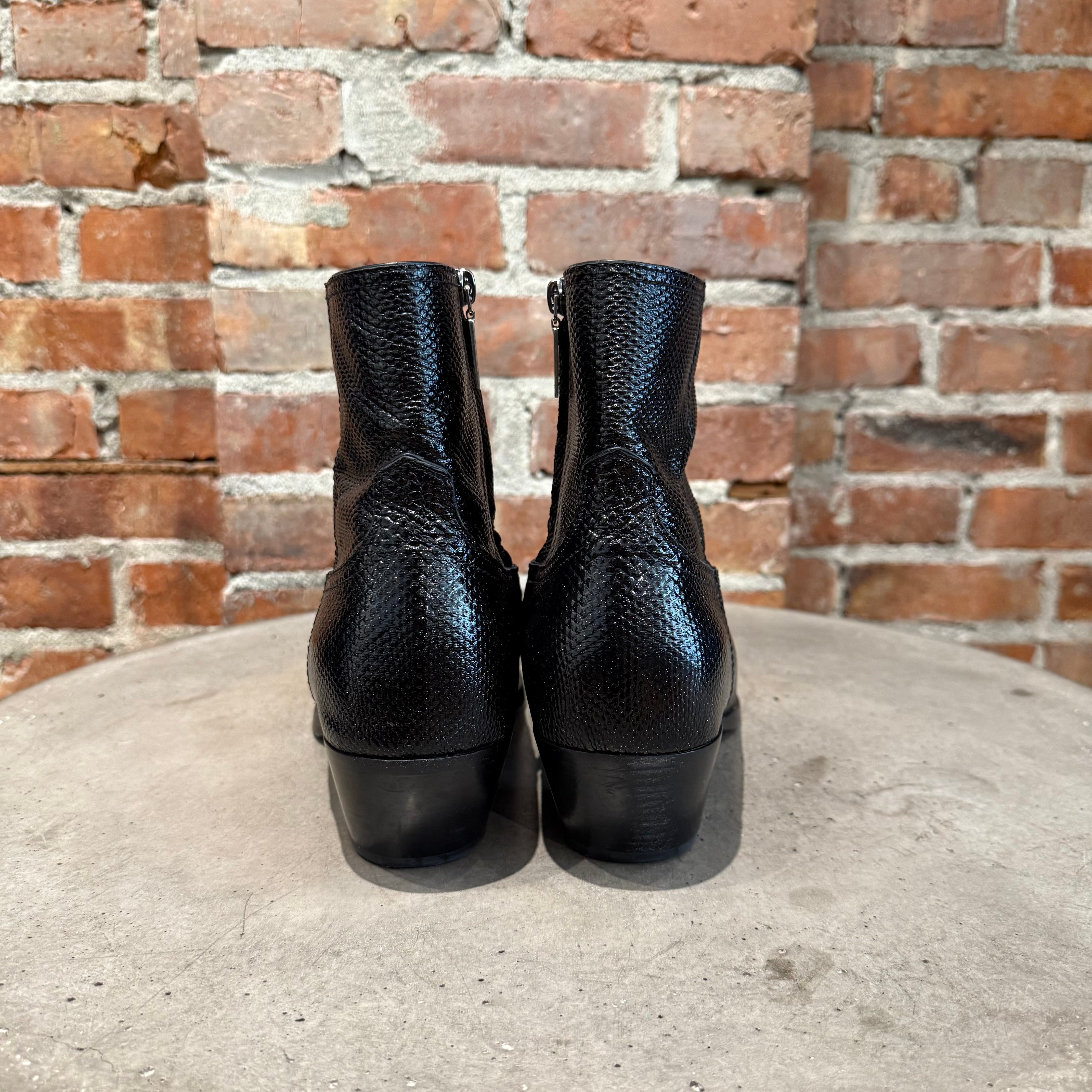 SAINT LAURENT PARIS LIZARD LUKAS BOOTS 'BLACK' – Sadō Room