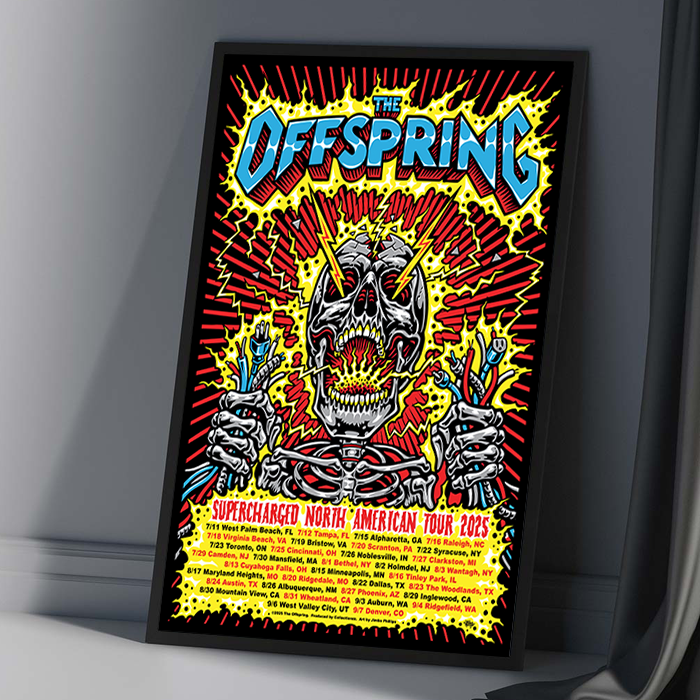 The Offspring Supercharged NA 2025 Concert Poster | Custom prints