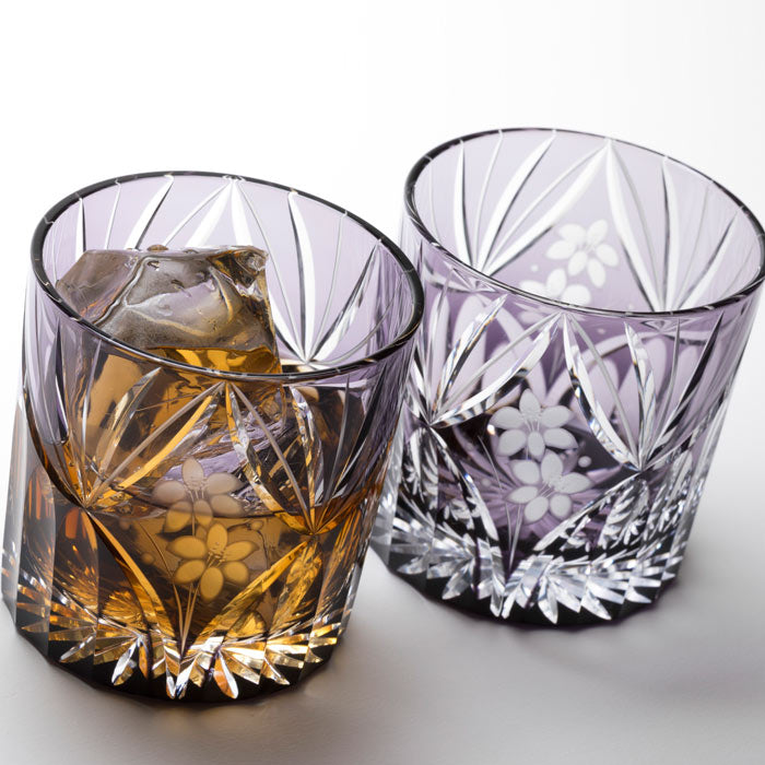 M-3067-V 花籠文様 ミニオールド ムラサキ – 硝子工房 彩鳳