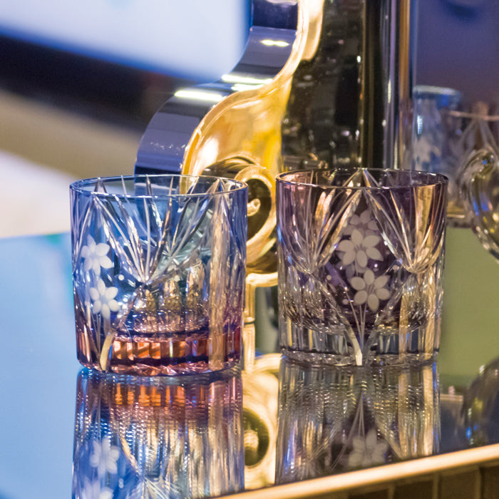 M-3067-BP 花籠文様 ミニオールド – 硝子工房 彩鳳