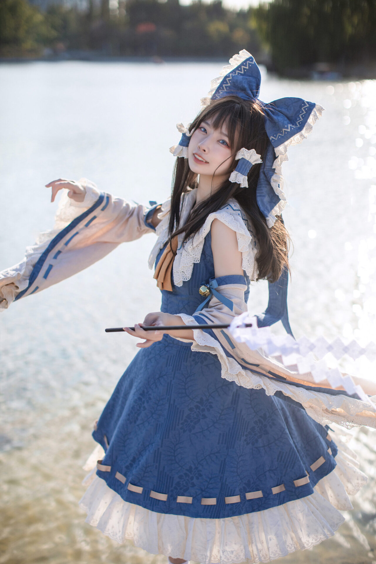 東方Project: 博麗霊夢 コスプレ 青霊夢版 (森森仙) SailorStyle