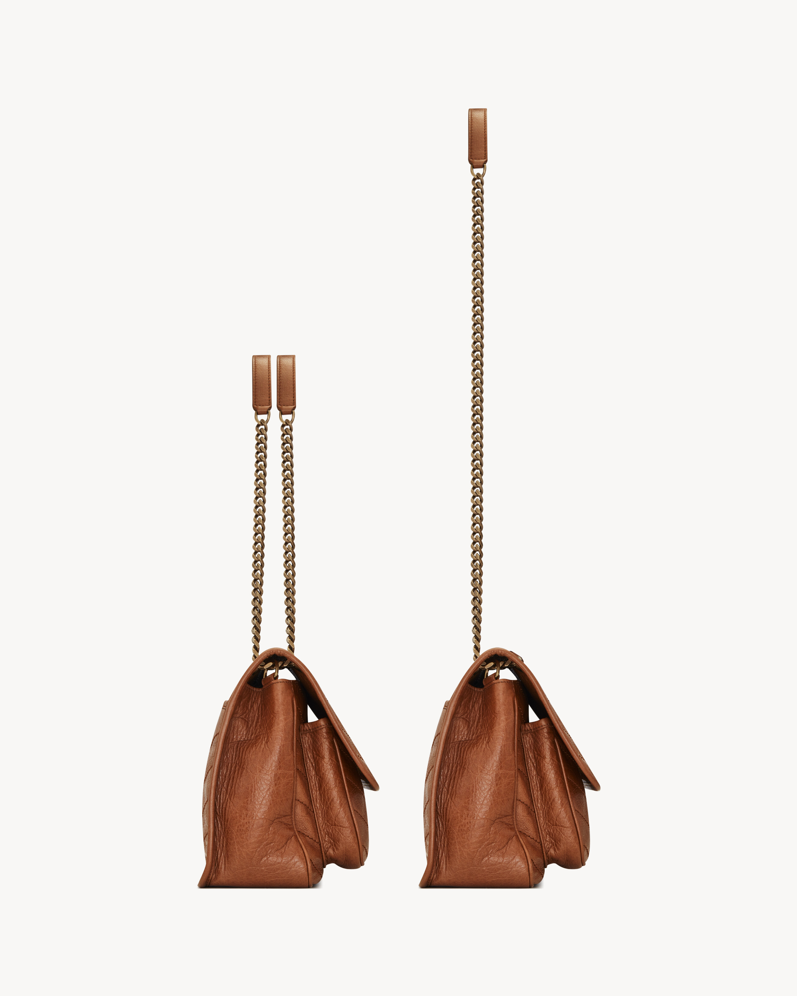 ニキ ミディアム（ヴィンテージレザー） ブラウン | Saint Laurent