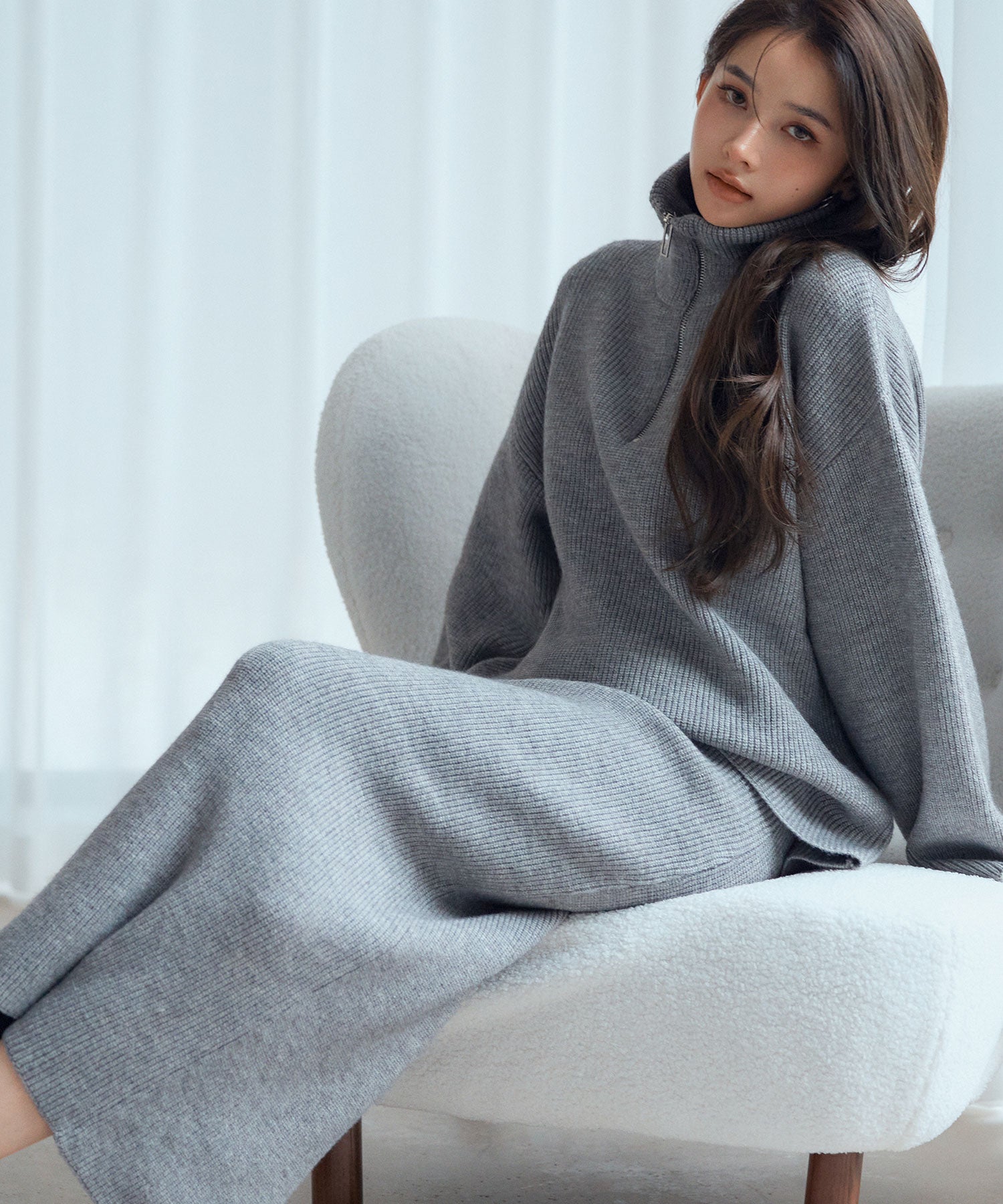 着回し拔群ニットセットアップsdp8043 グレー – [公式]SAISON DE