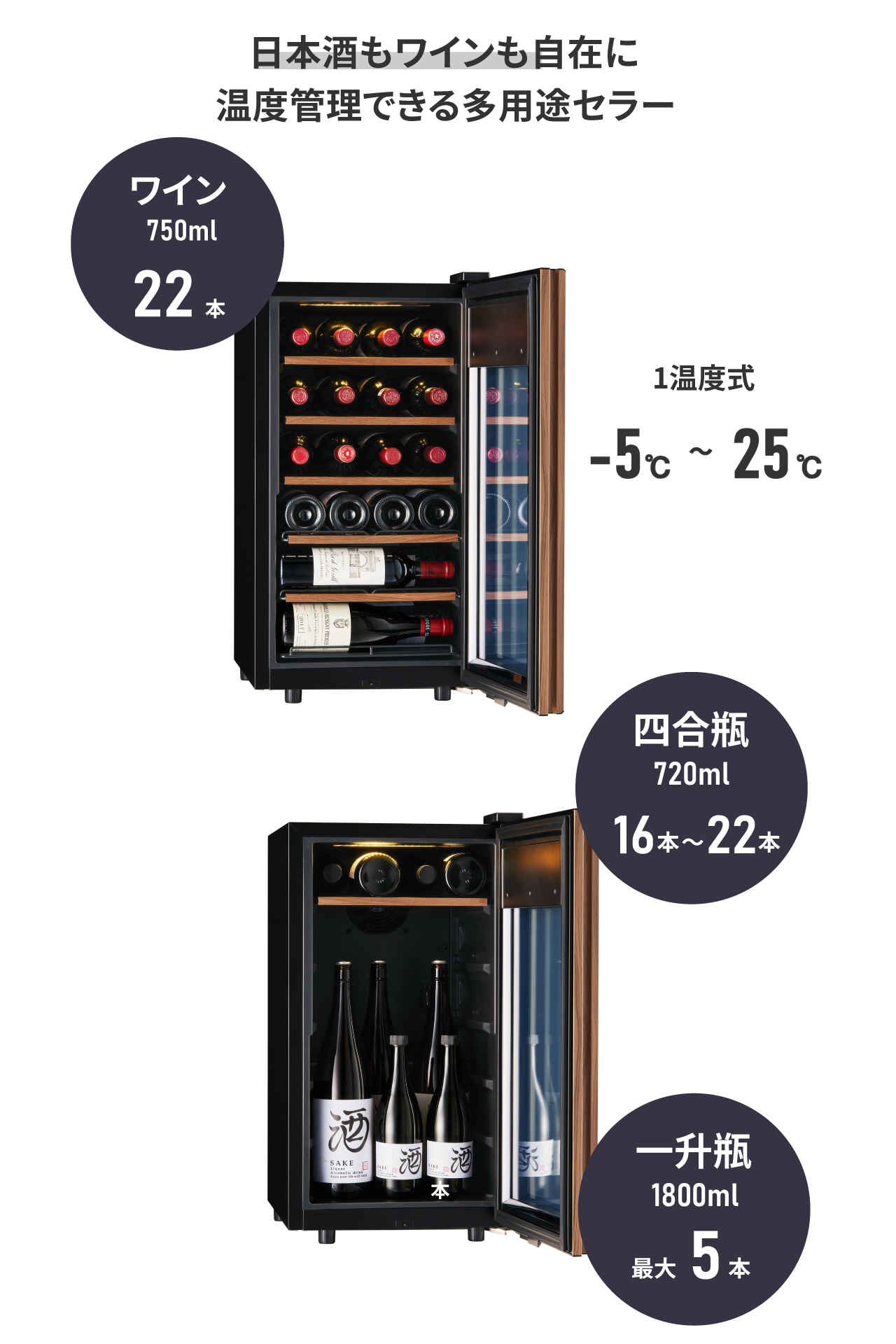 GX22SM525-RH B | 氷温® M5 | 製品一覧 | ワインセラーのさくら製作所