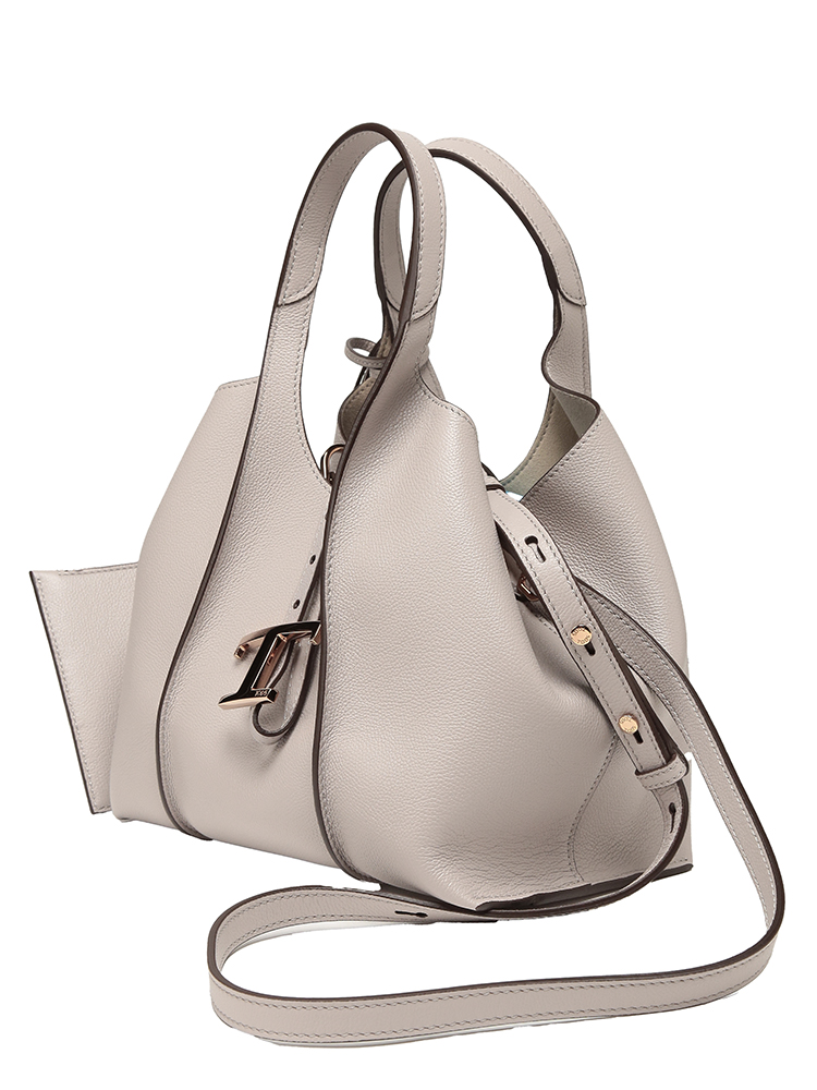 TOD'S (トッズ) ロゴ ポーチ付き レザー 2WAY ミニ ショッピング