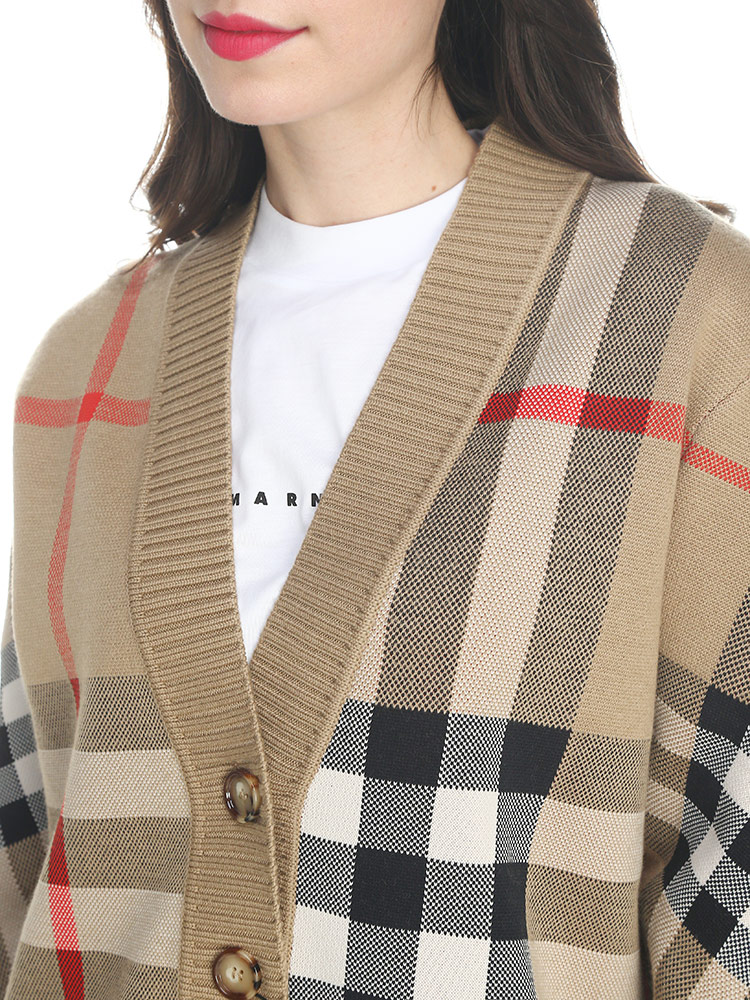 BURBERRY (バーバリー) チェック テクニカルウール ジャカード