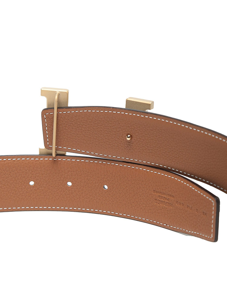 HERMES (エルメス) リバーシブル レザー ピンバックルベルト