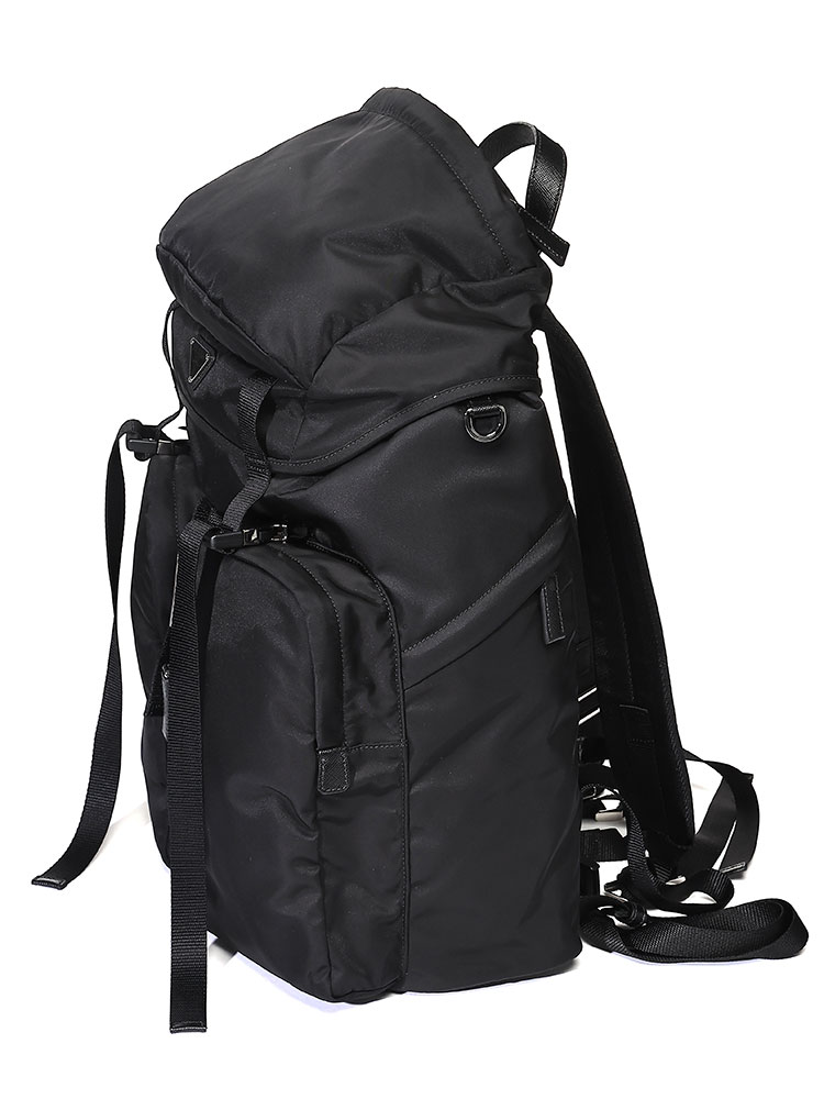 PRADA (プラダ) Re-Nylon ロゴ フラップ バックパック PR2VZ0192DMG