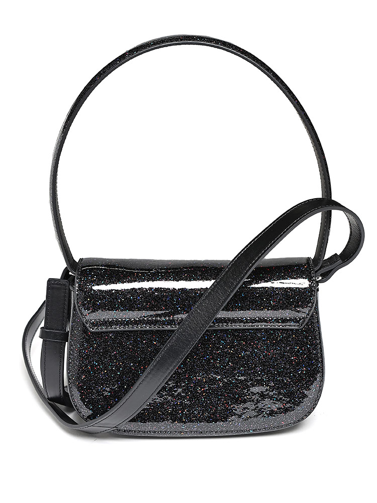 DIESEL (ディーゼル) グリッター Dロゴ 2WAY ハンドバッグ 1DR M