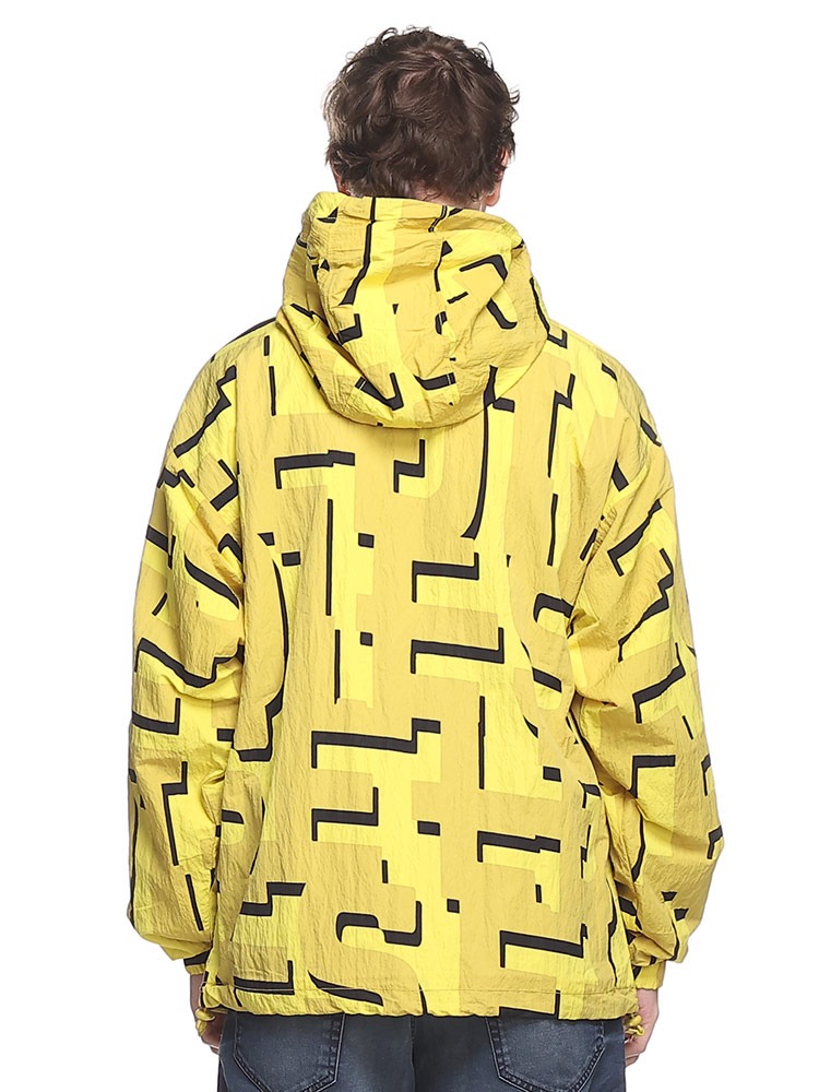 DIESEL (ディーゼル) グラフィックロゴ 総柄 フーデット ナイロン