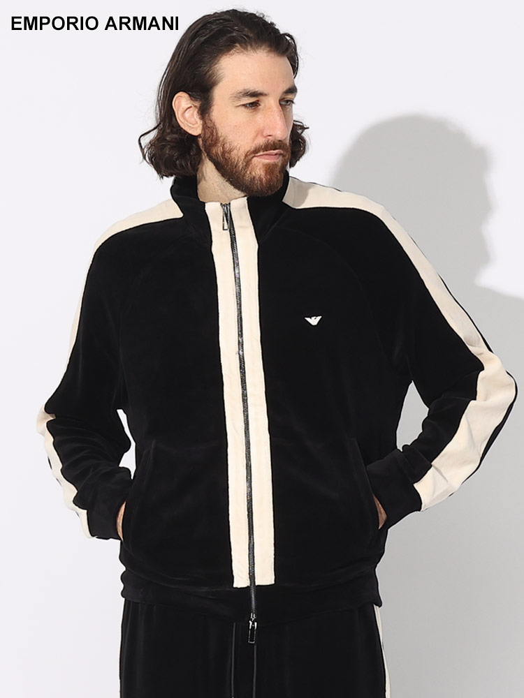 EMPORIO ARMANI (エンポリオアルマーニ) サイドライン ベロア